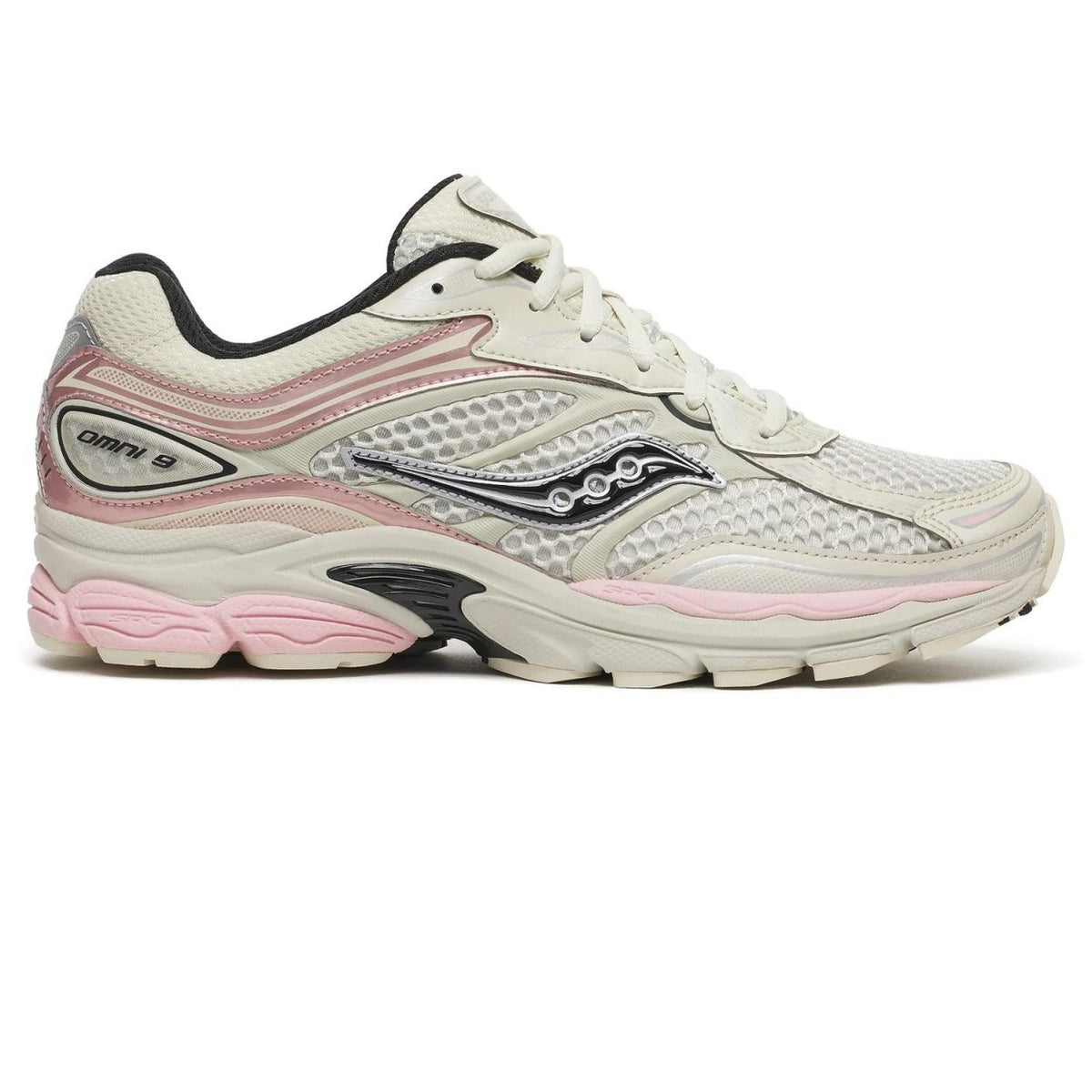 Saucony Progrid Omni 9 Sneaker Off White/Lyserød