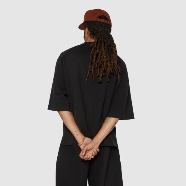 Seventh Raglan Box T-shirt Zwart