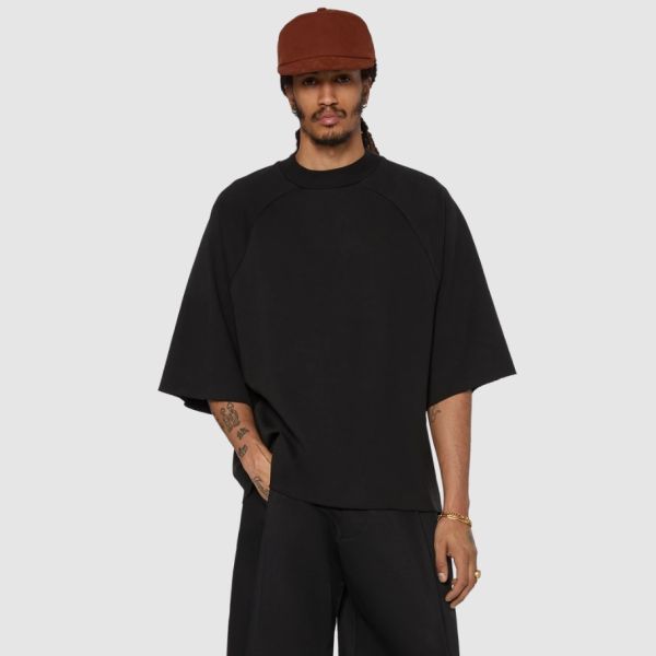 Seventh Raglan Box T-shirt Zwart