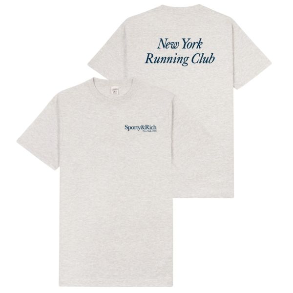 Sporty & Rich Run Club T-shirt Grijs