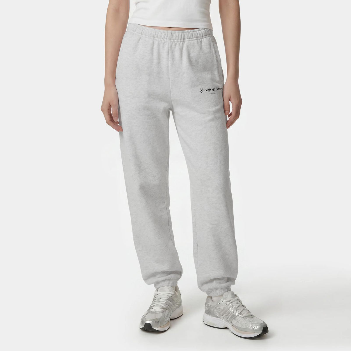 Sporty & Rich Signature NY Trainingsbroek Grijs