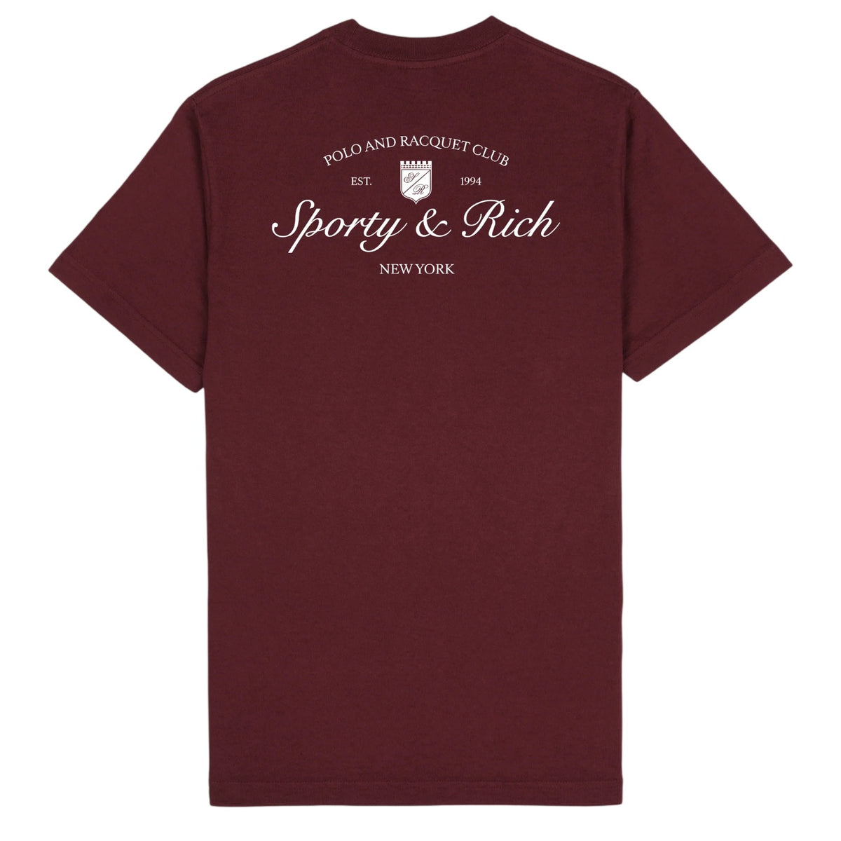 Sporty & Rich Syracuse T-shirt Bordeaux