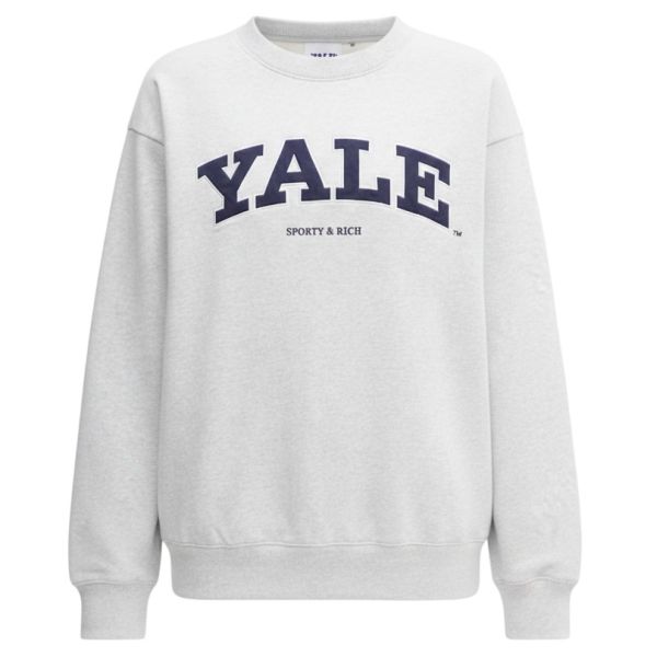 Sporty & Rich Yale Ivy Sweater Grå