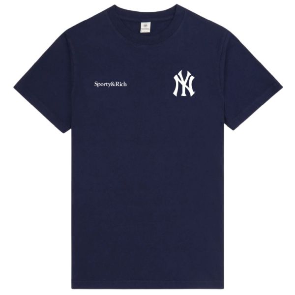 Sporty & Rich Yankees Curve T-shirt Navy