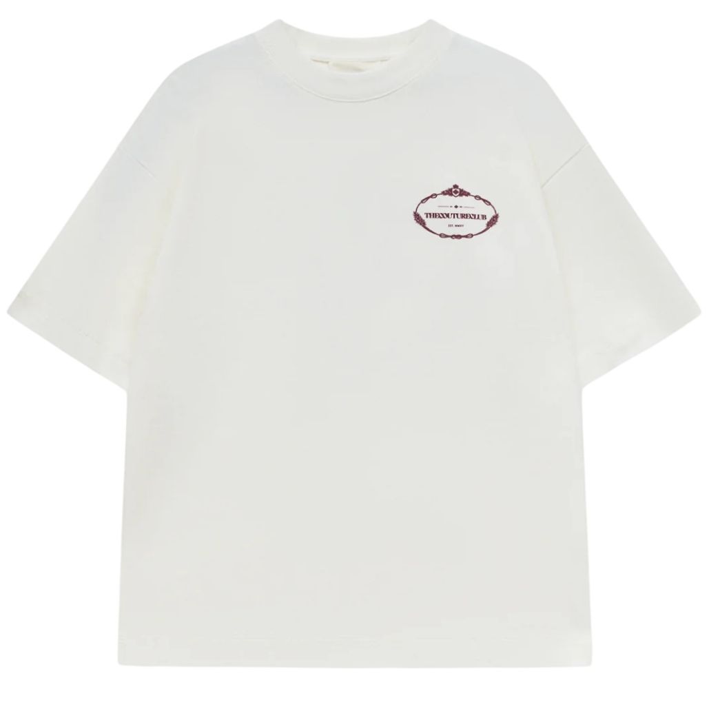 The Couture Club Copyright Crest Grafisk T-shirt Hvid