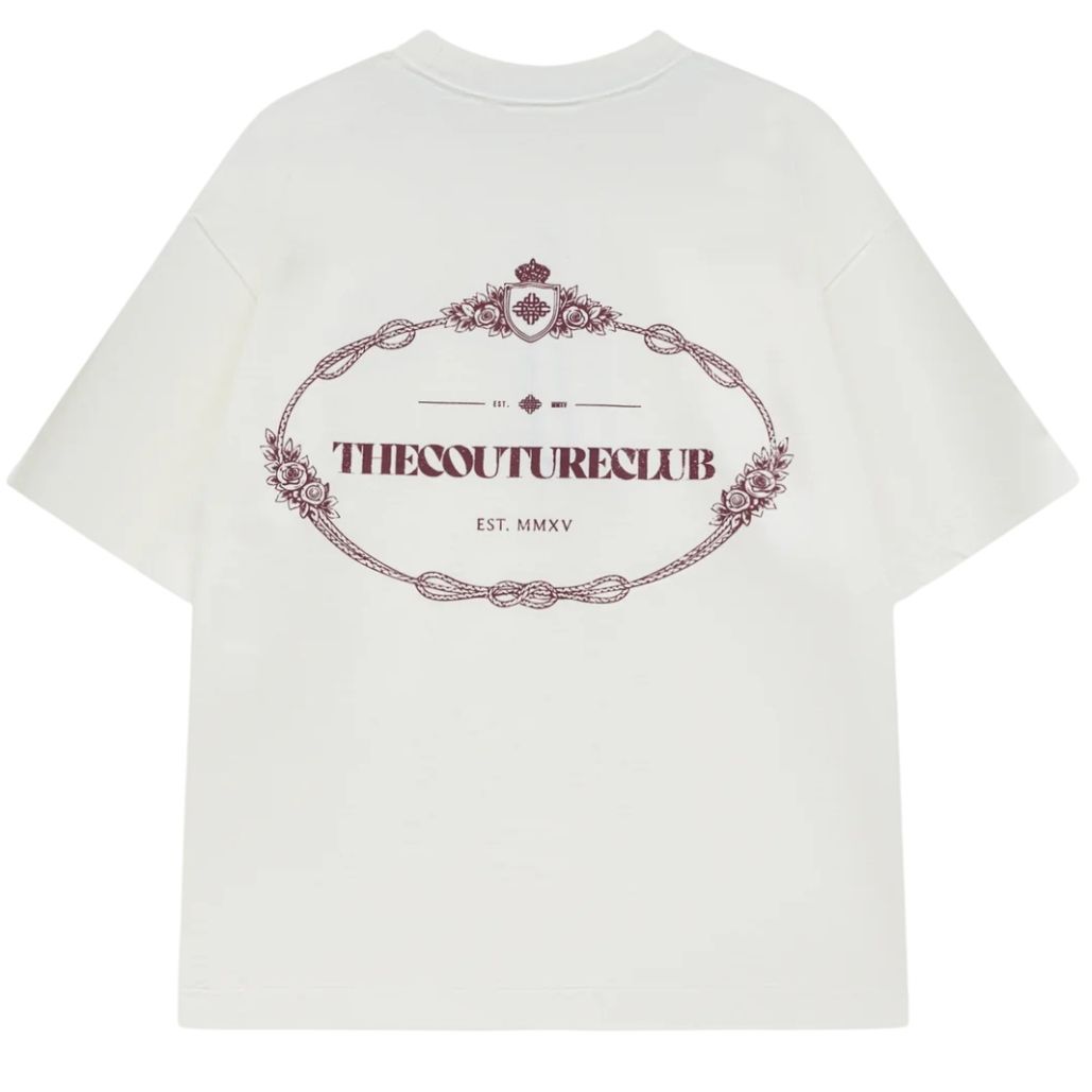 The Couture Club Copyright Crest Grafisk T-shirt Hvid