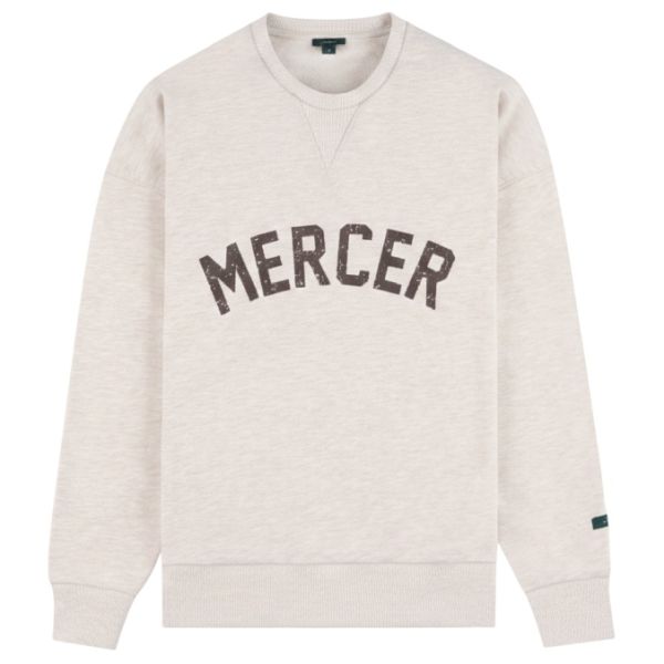 The Mercer Brand Logo Sweater Off White