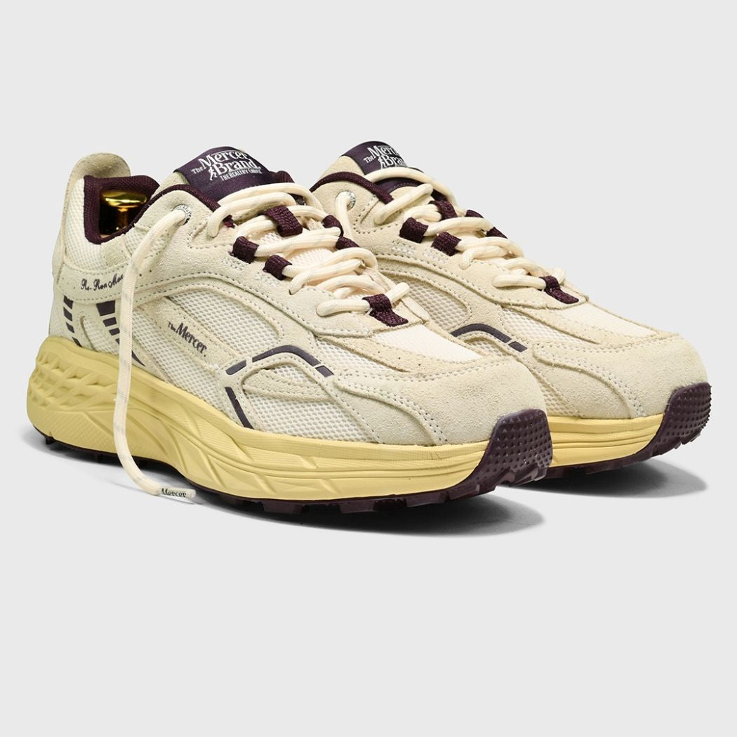 The Mercer Brand The Re-Run MAX Sneaker Off White/Rød
