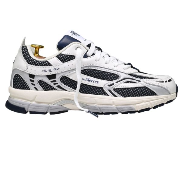 The Mercer Brand The Re-Run White Silver Sneaker Wit/Blauw