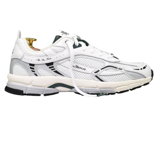 The Mercer Brand The Re-Run White Silver Sneaker Wit/Groen