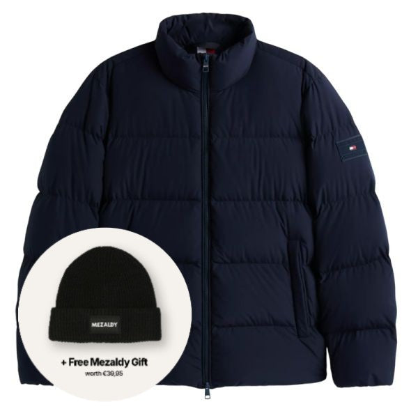Tommy Hilfiger Dunjakke med opretstående krave Navy