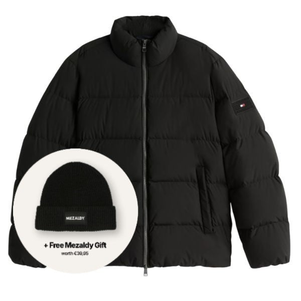 Tommy Hilfiger Down Stand Puffer Sort
