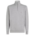 Tommy Hilfiger Essential Intechno Quarter Zip Sweater Licht Grijs