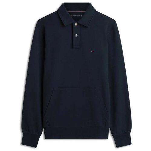 Tommy Hilfiger Essential Terry Longsleeve Polo Navy
