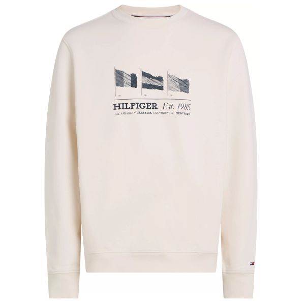 Tommy Hilfiger Flags Sweater Off White