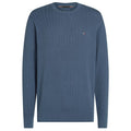 Tommy Hilfiger Herringbone Structure Sweater Blauw