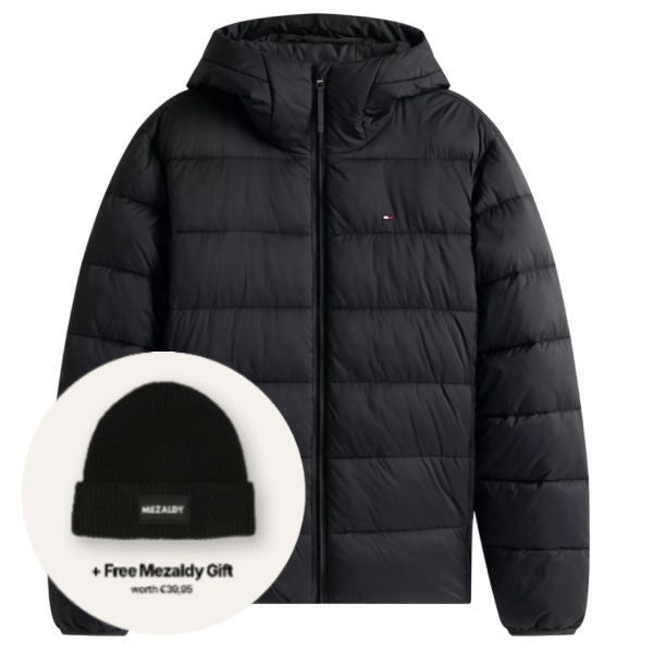 Tommy Hilfiger Mellemvægt Puffer Sort