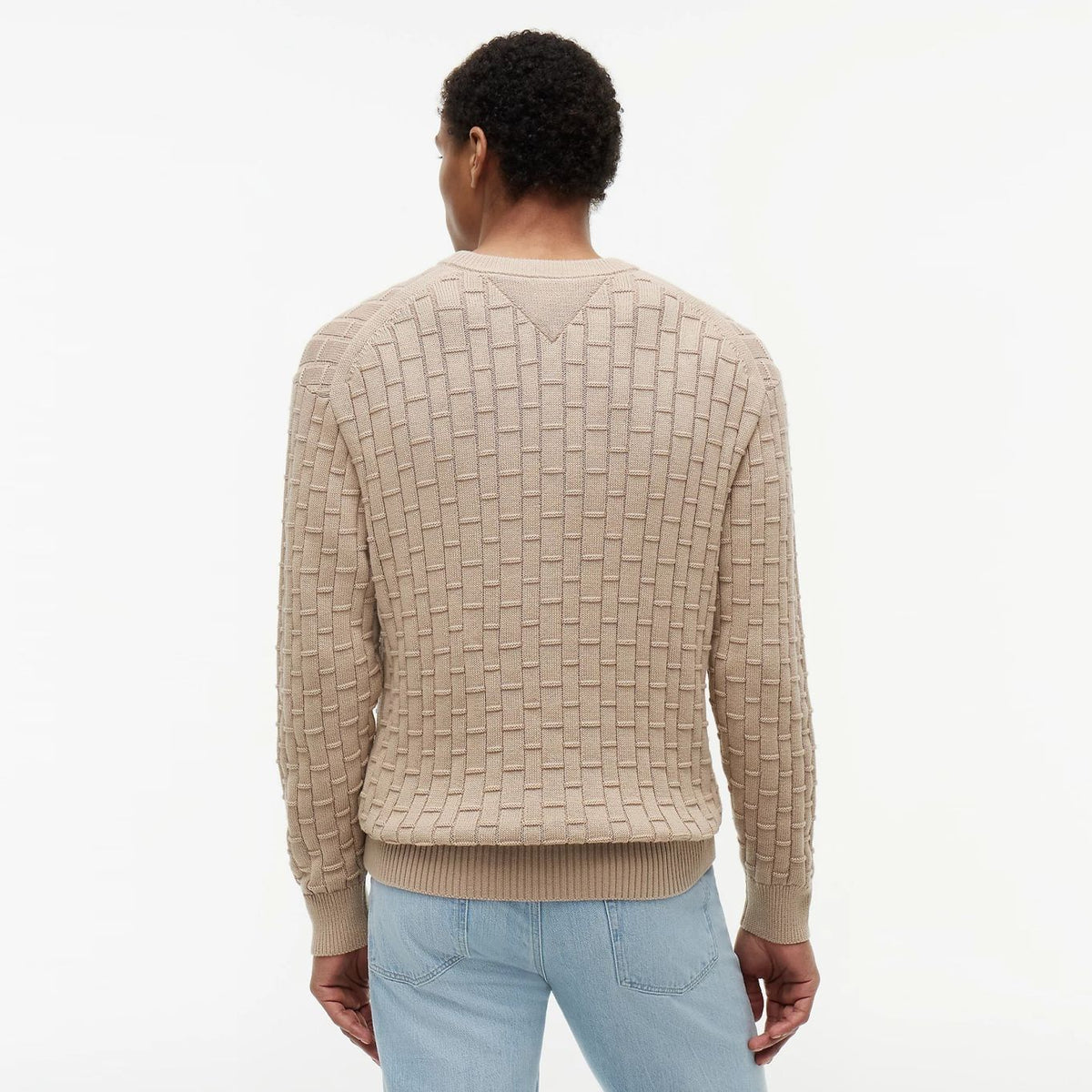 Tommy Hilfiger Mock Cable Sweater Beige