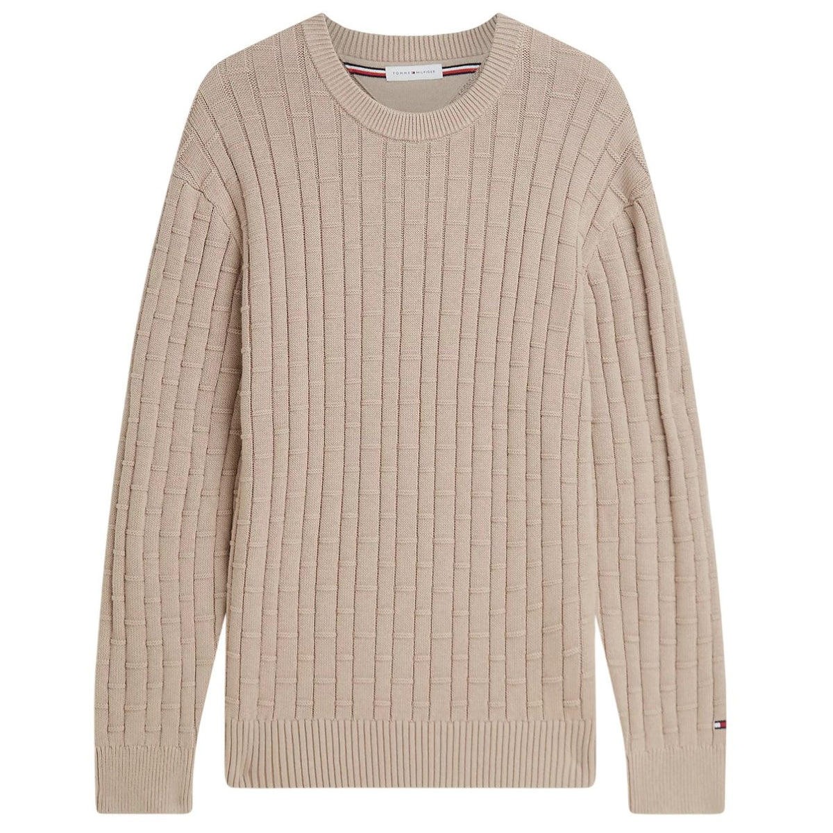 Tommy Hilfiger Mock Cable Sweater Beige