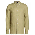 Tommy Hilfiger Pigment Dyed Solid Overhemd Donker Groen