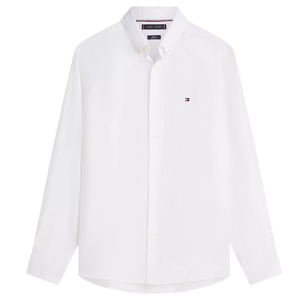 Tommy Hilfiger Pigment Dyed Solid Overhemd Wit