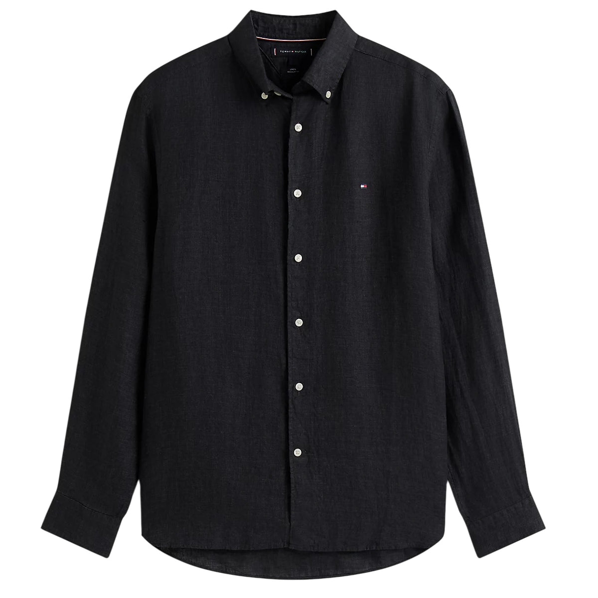 Tommy Hilfiger Pigment Dyed Solid Overhemd Zwart