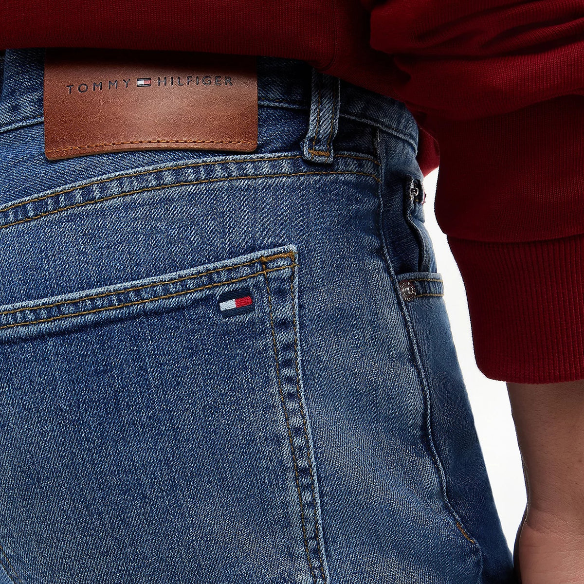 Tommy Hilfiger Slim Straight Denton Jeans Blauw