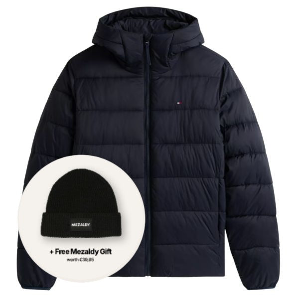 Tommy Hilfiger mellemvægt dunjakke navy