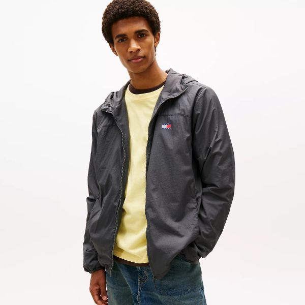Tommy Jeans Fleece Chicago Jas Zwart