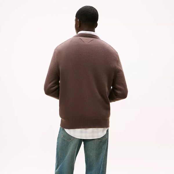 Tommy Jeans Slim Essential Sweater Bruin