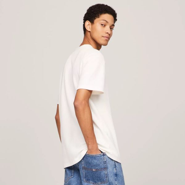 Tommy Jeans Waffle Pocket T-shirt Wit