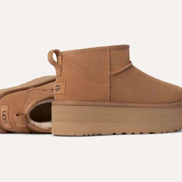 UGG Classic Ultra Mini Platform Laars Bruin