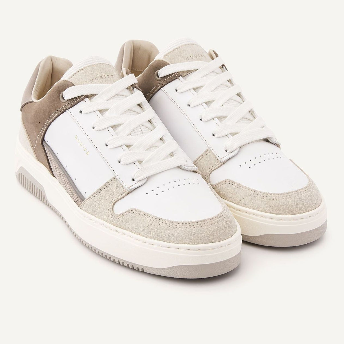 Nubikk Basket Courtside Sneaker Wit/Bruin