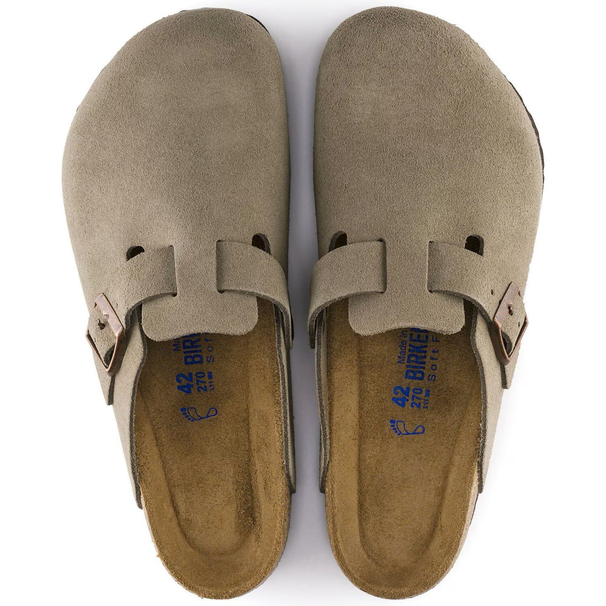 Birkenstock Boston Soft Pantoffel Beige