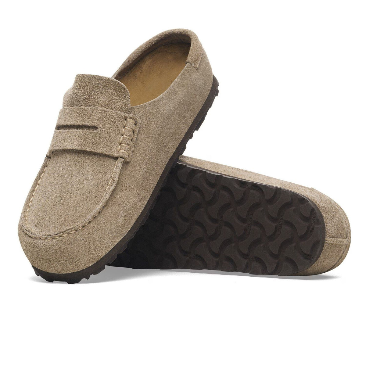 Birkenstock Naples Wrapped Pantoffel Beige