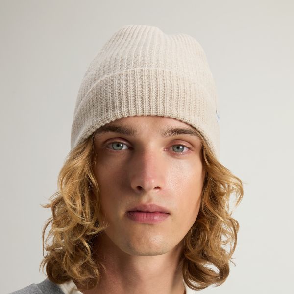 Woolrich Knitted Ribbed Muts Off White
