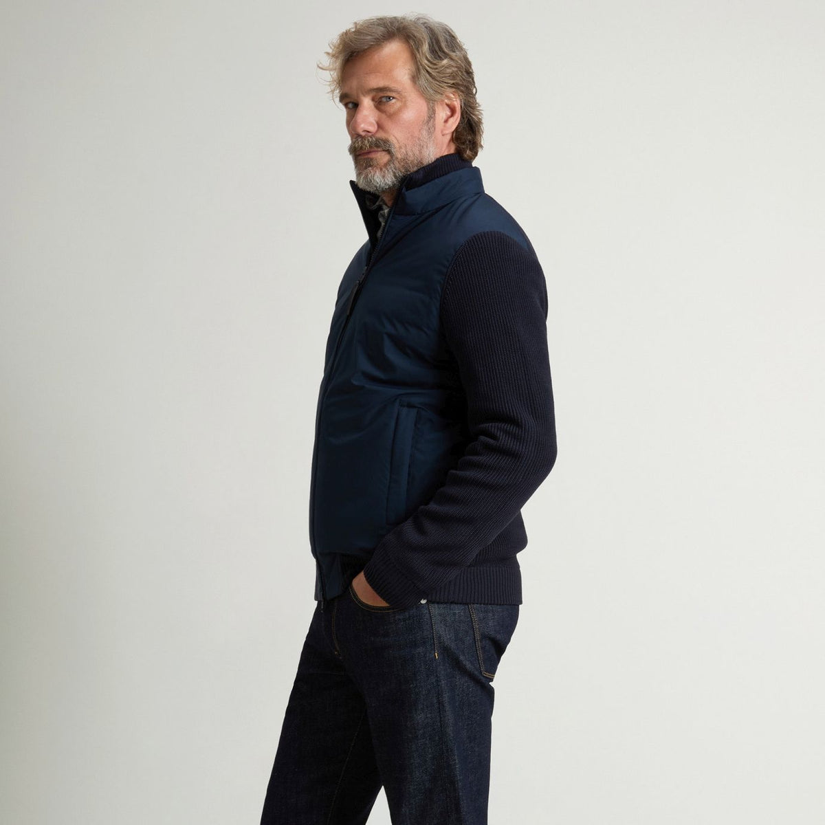 Woolrich Cloud Hybrid Jakke Navy