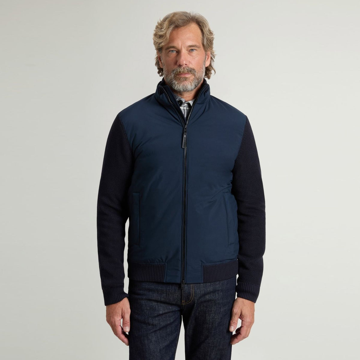 Woolrich Cloud Hybrid Jakke Navy