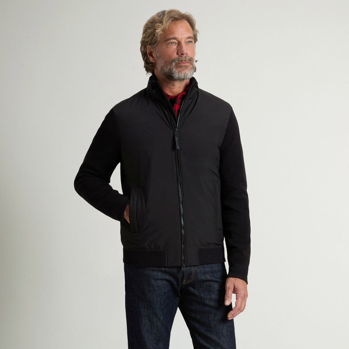 Woolrich Cloud Hybrid Jakke Sort