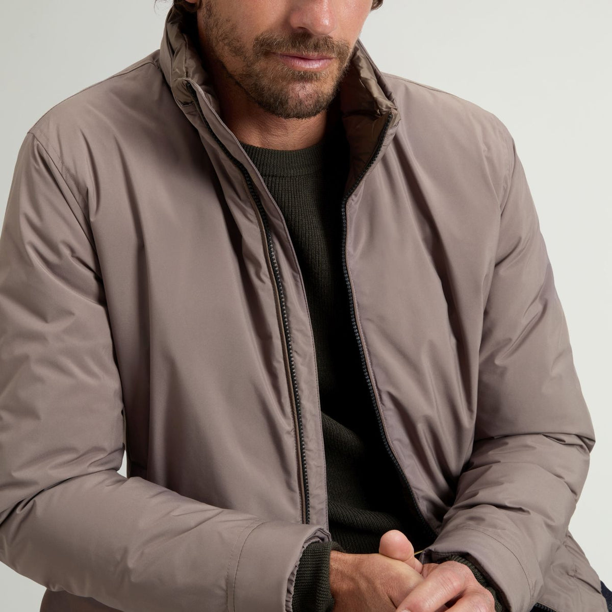 Woolrich Cloud Lewis Bomberjakke Brun