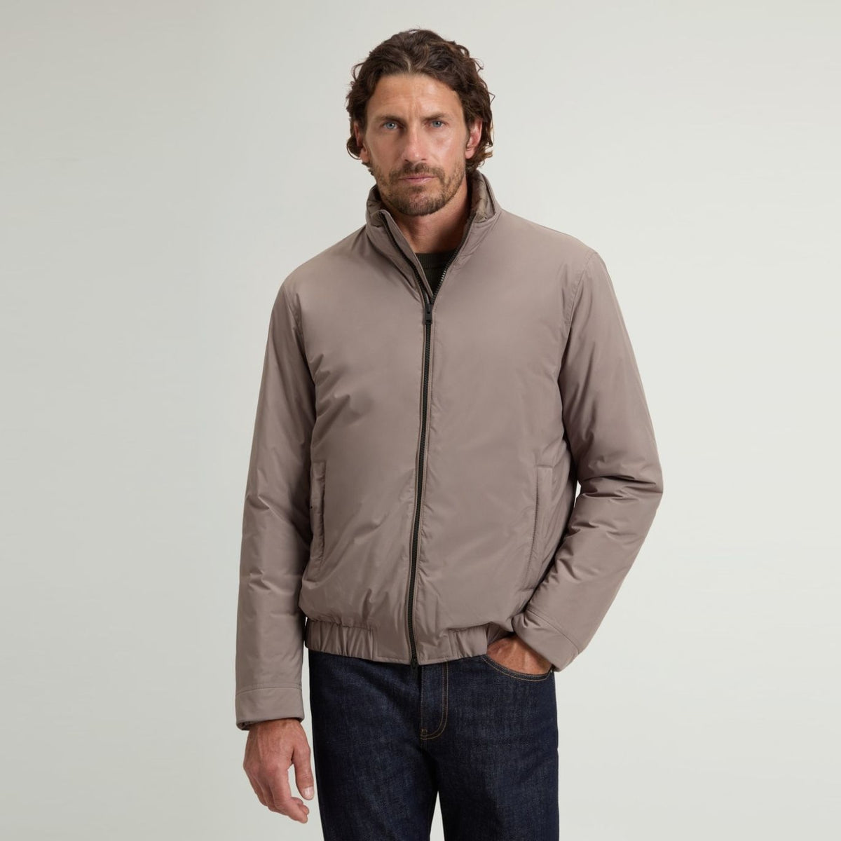 Woolrich Cloud Lewis Bomberjakke Brun