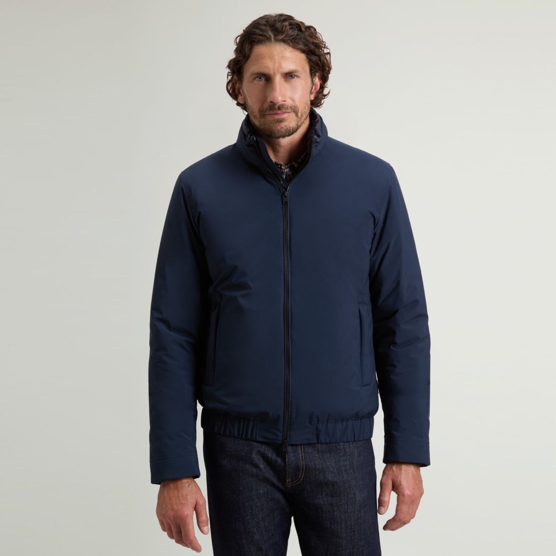 Woolrich Cloud Lewis Bomberjakke Navy