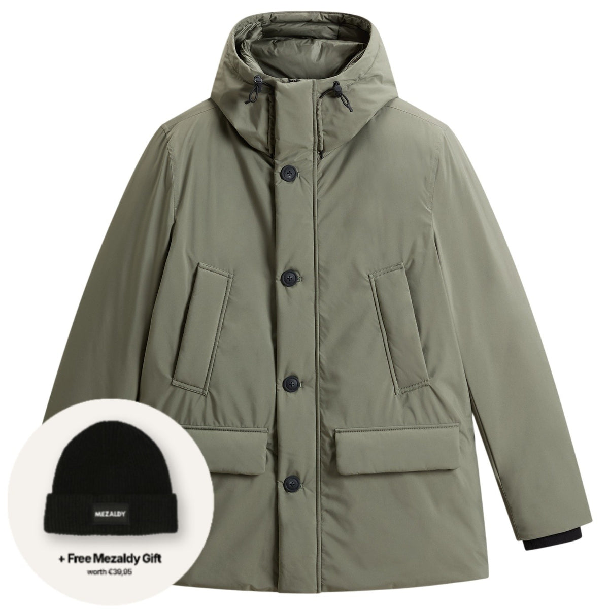 Woolrich Cloud Parka Mørkegrøn