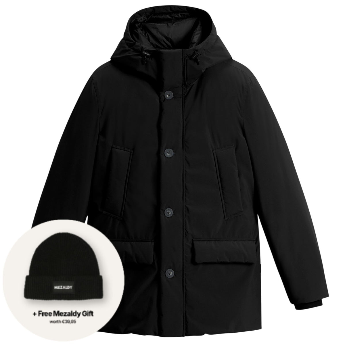 Woolrich Cloud Parka Sort