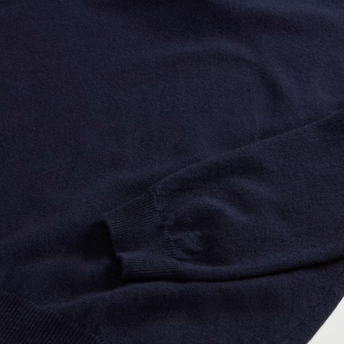 Woolrich lammeuldssweater marineblå