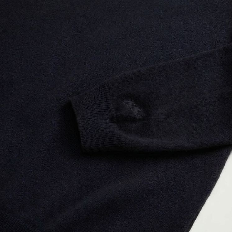 Woolrich lammeuldssweater sort