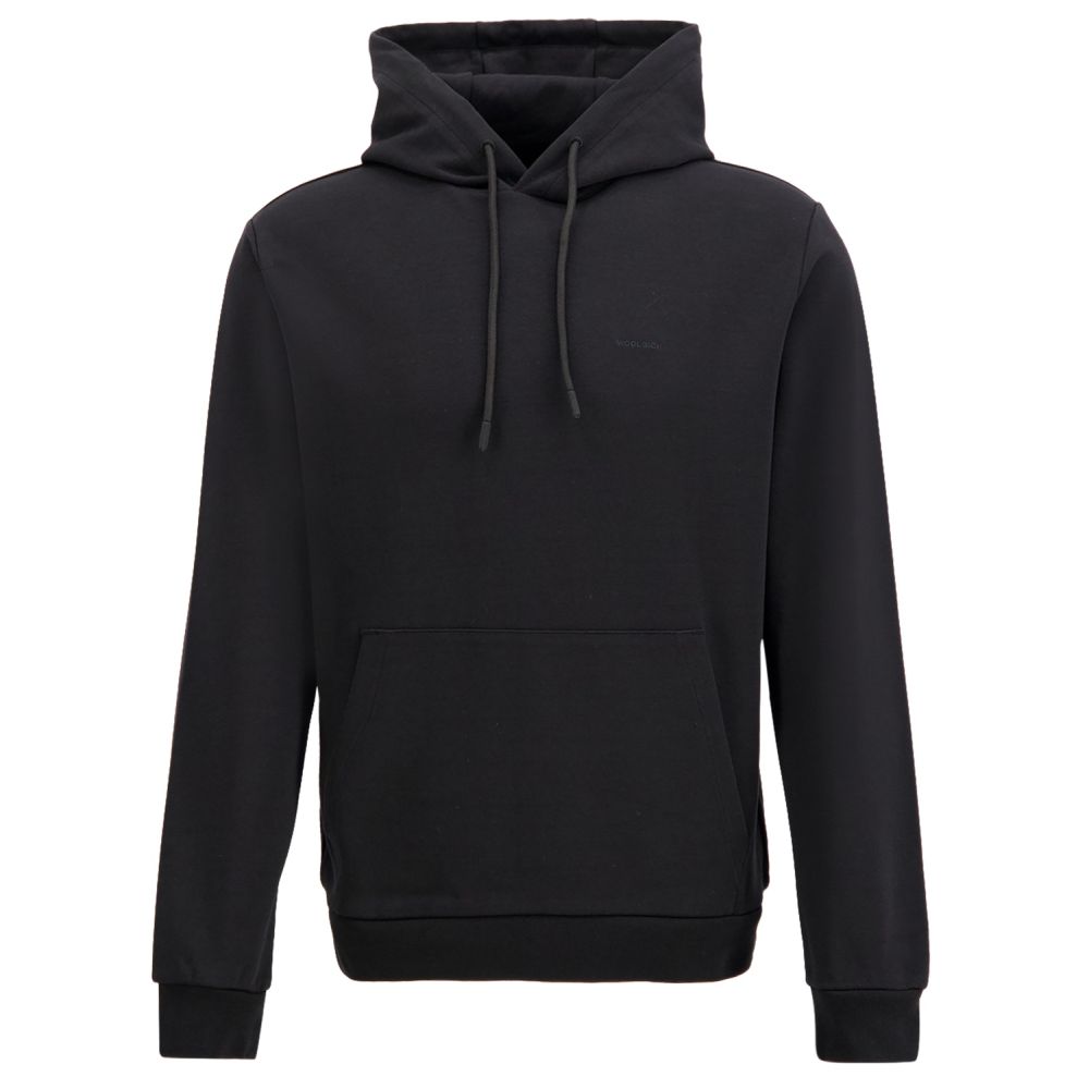 Woolrich Logo Interlock Hoodie Sort
