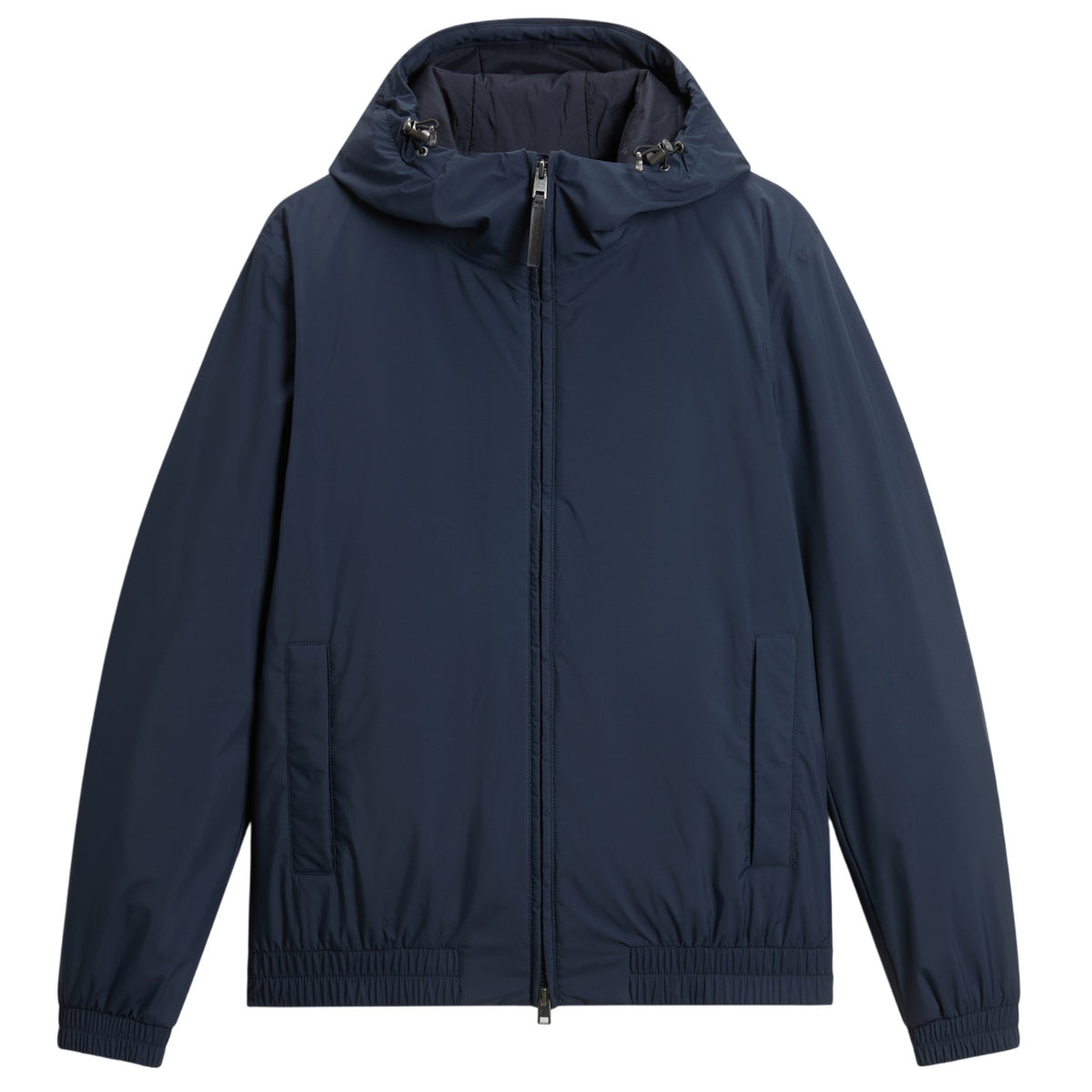 Woolrich Micro Ripstop hættejakke navy
