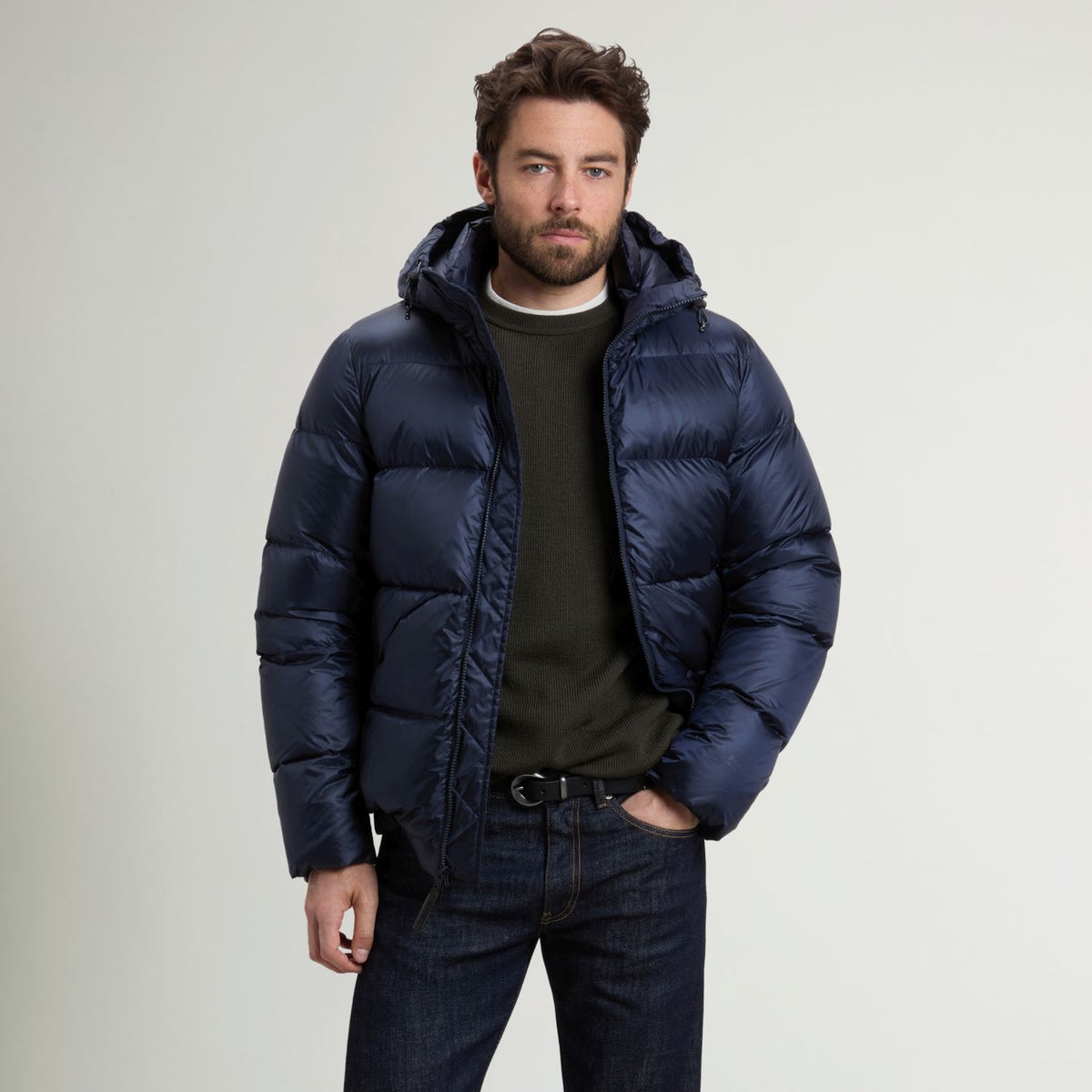 Woolrich Pertex Puffer Marineblå