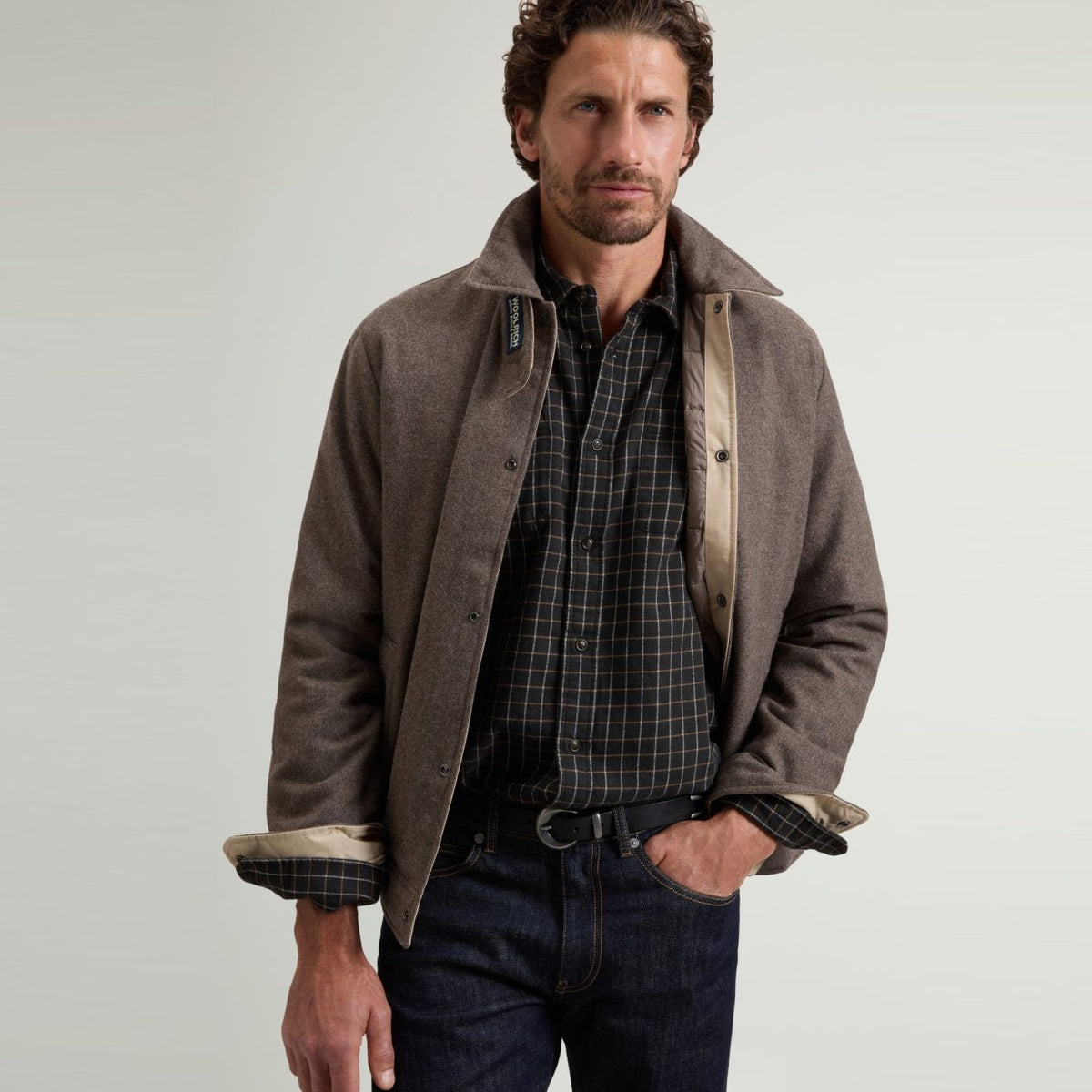 Woolrich Wool Keating Overshirt Brun